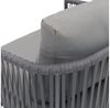 IDIMEX Gartenlounge-Set KULO, Balkonlounge 4-teilig aus Aluminium und Seilbespannung grau Bild 3