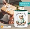 SpecialMe Tasse Kaffee-Tasse Faultier Design Geschenkidee Lehrer Anti Stress, Keramik Bild 4