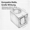Maxkomfort Außen-Wandleuchte Up & Down Wandlampe GU10, schwarz/weiß/silber, IP44, 1 bis 2-flammig, ohne Leuchtmittel, Modern, IP44 - wetterfest, exkl. Leuchtmittel Bild 3