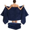 HAMMETEX Saunatuch Hammetex 2er Set extra große Saunatücher, Frottier (Packung, 2-St), 100% Baumwolle – Weich & Saugfähig – Luxuriöse Große Spa-Badetücher Bild 2