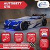 Autobett GTE Kinderbett im Rennwagen-Design mit Lattenrost Farbe Blau Bild 3