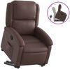 vidaXL Relaxsessel mit Aufstehhilfe Braun Kunstleder 3204228 Bild 2