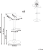 Set mit 2 Barstühlen NEUM drehbar Transparent Bild 2