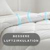 Bettdecke Ganzjahresdecke Steppdecke 140x200 cm - Schlafdecke warm Steppbettdecke Duvet Weiß Bild 3