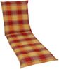 GO-DE Liegenauflage 190 x 60 x 8 cm rot kariert Auflage Polster Kissen Rollliege Bild 2