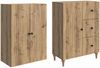 vidaXL Schrankset 2 pcs 66 x 34,5 x 90 cm Holzwerkstoff 3416483 Bild 3