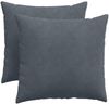 vidaXL Sofakissen 2 Stück Dunkelgrau 50 x 50 cm Cordstoff 42013972 Bild 2