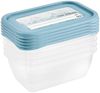 keeeper Tiefkühldosenset 5-teilig, Wiederbeschreibbarer Deckel, 5 x 500 ml, 15,5 x 10,5 x 6 cm, Mia Magic Ice, Nordic Blue Bild 3