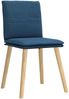 vidaXL Esszimmerstühle 4 Stk. Blau Stoff 3315363 Bild 3
