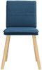 vidaXL Esszimmerstühle 4 Stk. Blau Stoff 3315363 Bild 4