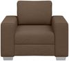 vidaXL Sofa-Sessel Braun 100 cm Stoff 4105211 Bild 3