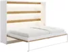 Vente-unique - RAPILI Bett Holz, Platte BeigeWeiß - B 50 cm179,2 cm x H 165,2 cm x L 219 cm Bild 4