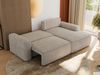 L-förmiges Ecksofa mit Armlehnen, Schlaffunktion und losen Kissen - BELLUNO - rechts - Beige Stoff Bild 4