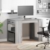 vidaXL Schreibtisch mit Schubladen Ablage Grau Sonoma 102x62x77,5 cm 858691 Bild 3