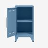 Bisley Fern Mini Ablageschrank, linksseitig öffnend, mit einem festen Fachboden, aus hochwertigem, nachhaltigem Stahl hergestellt, 16 mm große Design Lüftungslöcher auf allen Türen, moderner und industrieller Flair, mit integrierten Füßen, H 725 x B 38... Bild 2