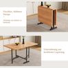 Klappbarer Esstisch 120x80x75 cm, American White Oak Optik Bild 5
