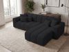 GRAINGOLD Ecksofa L-Form Nork, Wohnzimmer Ecksofa, Couch L-Form, Velour-Stoff, Grau, Rechts Bild 4