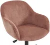 Vente-unique - MARENZIA Office chair StoffSamt Puderrosa - B 64 cm x H 87 cm77 cm x L 58 cm Bild 5
