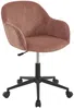 Vente-unique - MARENZIA Office chair StoffSamt Puderrosa - B 64 cm x H 87 cm77 cm x L 58 cm Bild 3