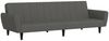 vidaXL Schlafsofa 2-Sitzer Dunkelgrau Samt 375859 Bild 2
