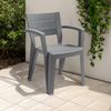 Dmora Gartenstuhl Camogli, Gartensitz, Outdoor-Stuhl, Outdoor-Sessel, Made in Italy, 60x58 h79 cm, Grau Bild 2