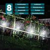 Salcar LED Solarleuchte 2er Solarlampe Feuerwerk Gartenleuchte Weihnachtsdeko Kaltweiß Bild 2