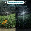 Salcar LED Solarleuchte 2er Solarlampe Feuerwerk Gartenleuchte Weihnachtsdeko Kaltweiß Bild 3