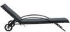 vidaXL Sonnenliegen mit Tisch Poly Rattan Anthrazit 47747 Bild 2