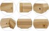 Futonbett 180x200 platzsparend extra niedriges Loftbett Esche lackiert V-60.47E-18Rollrost und Matratze inkl. Bild 5