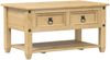 vidaXL Couchtisch mit Schubladen Corona 85x50x45 cm Massivholz Kiefer 4002772 Bild 2