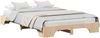 vidaXL Bettrahmen Natur 135 x 190 cm Massives Kiefernholz 872869 Bild 2
