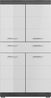 furnling Midischrank Scott 1 Schublade, 4 Türen, 4 Fächer, Badmöbel, Badschrank, 74 cm breit Bild 4