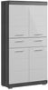 furnling Midischrank Scott 1 Schublade, 4 Türen, 4 Fächer, Badmöbel, Badschrank, 74 cm breit Bild 2