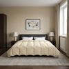 vidaXL Winterbettdecke Gepolstert Creme 200 x 240 cm Mikrofaser 42026149 Bild 4