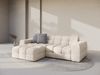 Micadoni Ecksofa Kendal 4-Sitzer Links Strukturierter Stoff Beige Bild 5