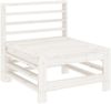 vidaXL 8-tlg. Garten-Lounge-Set Weiß Massivholz Kiefer 3186579 Bild 4
