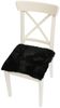 Lammfell Sitzkissen 40 x 40 cm Schwarz Bild 2