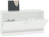 vidaXL Schuhbank Hochglanz-Weiß 80 x 24 x 45 cm Holzwerkstoff 342643 Bild 4