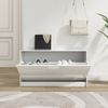 vidaXL Schuhbank Hochglanz-Weiß 80 x 24 x 45 cm Holzwerkstoff 342643 Bild 3