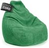 Lumaland Relax Set Cord – Sitzsack Giant + Pouf | Besser als Sofa, Sessel & Co. | XXL Bean Bag + Sitzpouf Hocker mit Füllung (EPS Perlen) für Indoor | Bodensofa für Wohnzimmer, Schlafzimmer & Gaming Bild 2