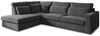 Beautysofa Ecksofa mit dekorativen Kissen PARMA, im modernes Design, klassische Polsterecke inklusive Wellenfedern, Ottomane links oder rechts wählbar Bild 2