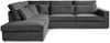 Beautysofa Ecksofa mit dekorativen Kissen PARMA, im modernes Design, klassische Polsterecke inklusive Wellenfedern, Ottomane links oder rechts wählbar Bild 4