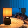 Relaxdays Tischlampe mit Stoffschirm 2er Set Bild 2