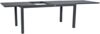 greemotion Ausziehtisch Grenada Aluminium wetterfest stabil Glas mit Keramik-Look 160-240x75x90 cm dunkelgrau Bild 3