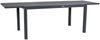 greemotion Ausziehtisch Grenada Aluminium wetterfest stabil Glas mit Keramik-Look 160-240x75x90 cm dunkelgrau Bild 2