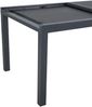 greemotion Ausziehtisch Grenada Aluminium wetterfest stabil Glas mit Keramik-Look 160-240x75x90 cm dunkelgrau Bild 5