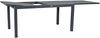 greemotion Ausziehtisch Grenada Aluminium wetterfest stabil Glas mit Keramik-Look 160-240x75x90 cm dunkelgrau Bild 4