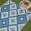 Homescapes Outdoorteppich Outdoor-Teppich Mia aus Polypropylen mit blauem Muster, 150x240 cm, Höhe: 20 mm Bild 2