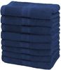 NatureMark Handtücher Handtuch 500gsm (8er-Set), 100% Baumwolle (8-St), 8X Frottier Handtücher mit Aufhänger, 50 x 100cm, Navy blau Bild 4