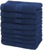 NatureMark Handtücher Handtuch 500gsm (8er-Set), 100% Baumwolle (8-St), 8X Frottier Handtücher mit Aufhänger, 50 x 100cm, Navy blau Bild 5